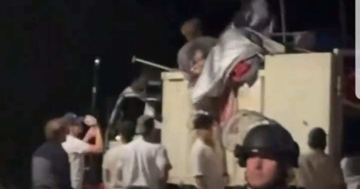 Locals Help Police Trash Tents and Anti-Israel Flags at Arizona State University (VIDEO)