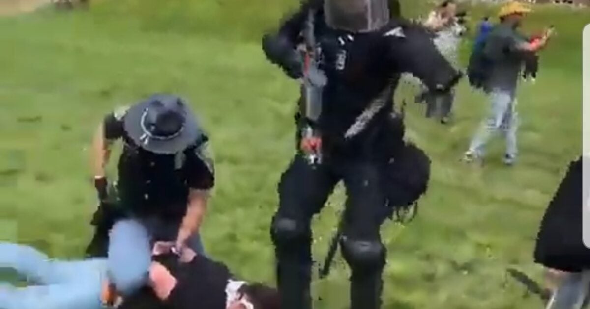 Riot Police Clear Out Hamas Agitators at Indiana University (VIDEO)