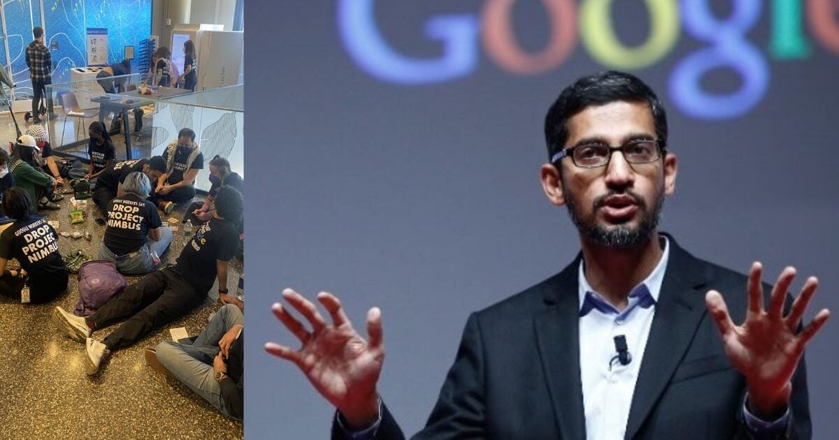 Google Fires 50 Pro-Palestinian Employees Protesting Company Contract with Israel, CEO says company is “No Place for Politics”