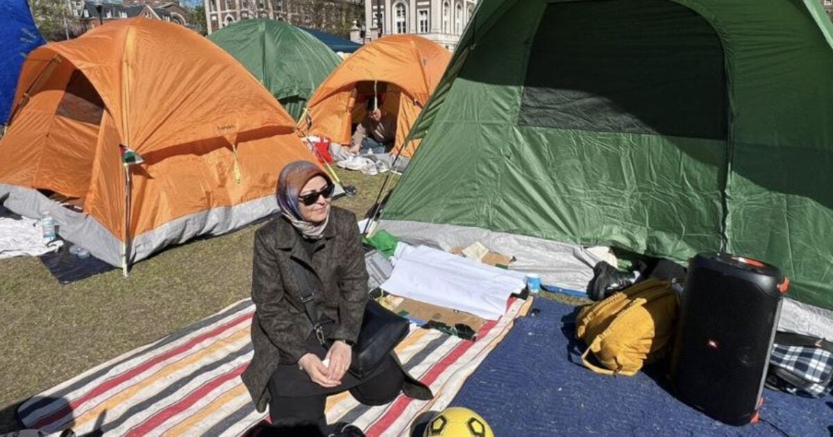 BREAKING: Wife of Known Terrorist Is Pictured Protesting at Columbia University Campus