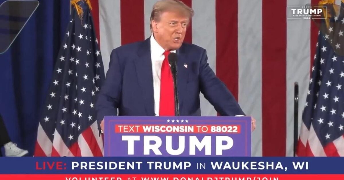 WATCH LIVE: President Trump Delivers Remarks in Waukesha, Wisconsin at 3 PM ET