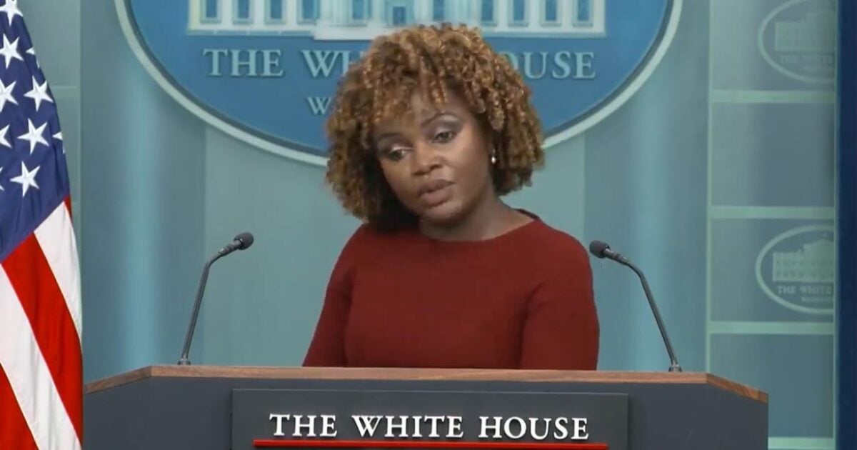 WATCH: Karine Jean-Pierre Stutters Through Word Salad After Reporter Calls Joe Biden Out For Falsely Claiming Inflation was 9% When He Took Office
