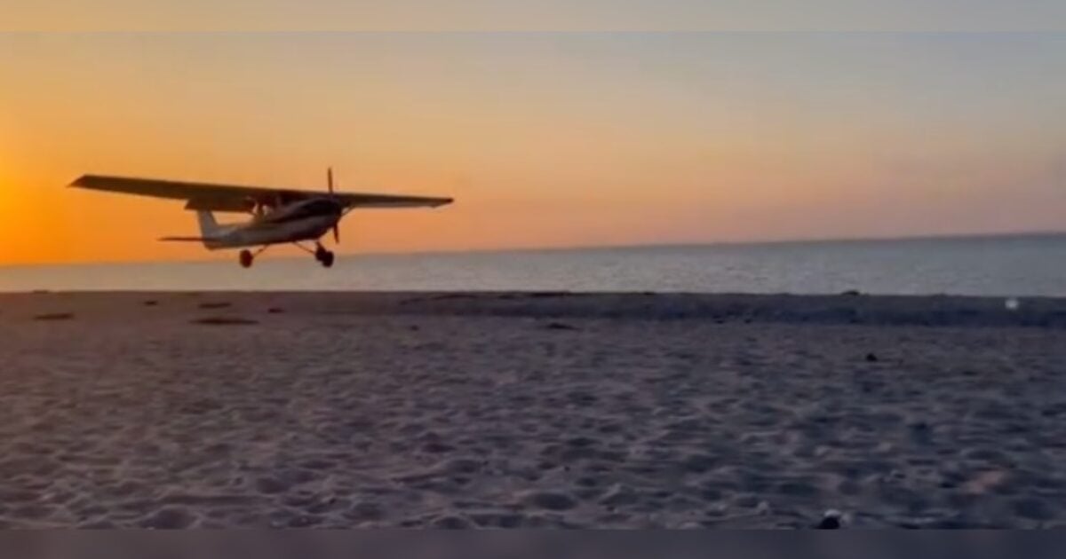 Pilot Makes Emergency Landing on Long Island Beach As Beachgoer Films (VIDEO)