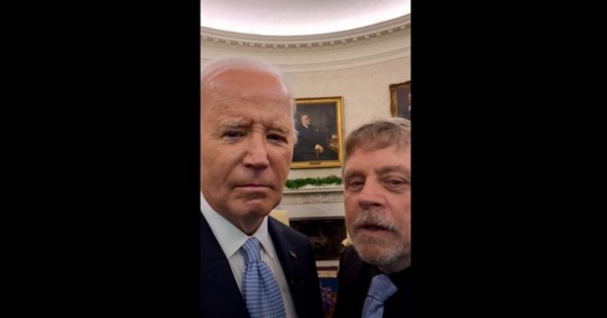 Biden Poses with Leftist Actor Mark Hamill for Embarrassing “Star Wars Day” Video and Social Media Responses Are Savage (VIDEO)