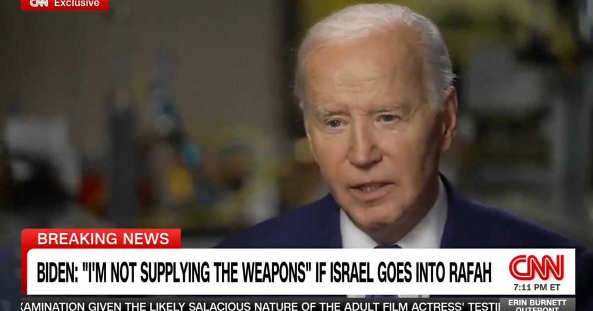 Trump Blasts Biden for Threatening Arms Embargo Against Israel If It Invades Rafah to Finish Off Hamas in Gaza