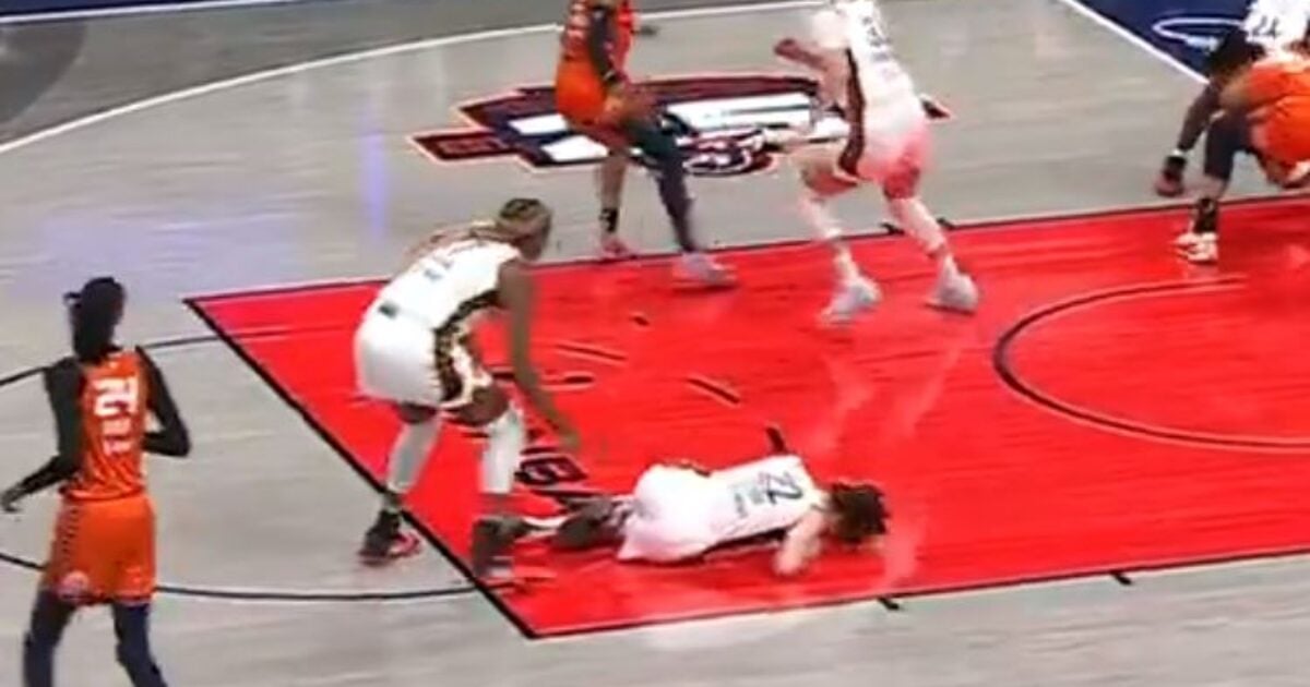 BREAKING: CAITLIN CLARK INJURED – After UConn Sends Out Bruiser to Take Her Down and She Hurts Her Ankle – UNREAL!