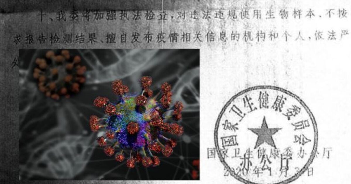 BREAKING: Documents Reveal US State Department Officials Knew COVID Leaked From a Wuhan Lab and CCP Covered It Up Back in July 2020 – Then They Lied to the American Public for Years and Censored Any Mention of It!