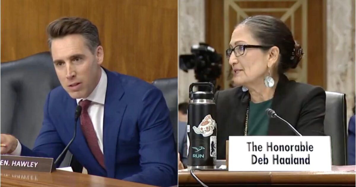 DEI Administration: Sen. Hawley Grills Secretary Deb Haaland Who Apparently Doesn’t Know Who’s in Charge of the Interior Department (VIDEO)