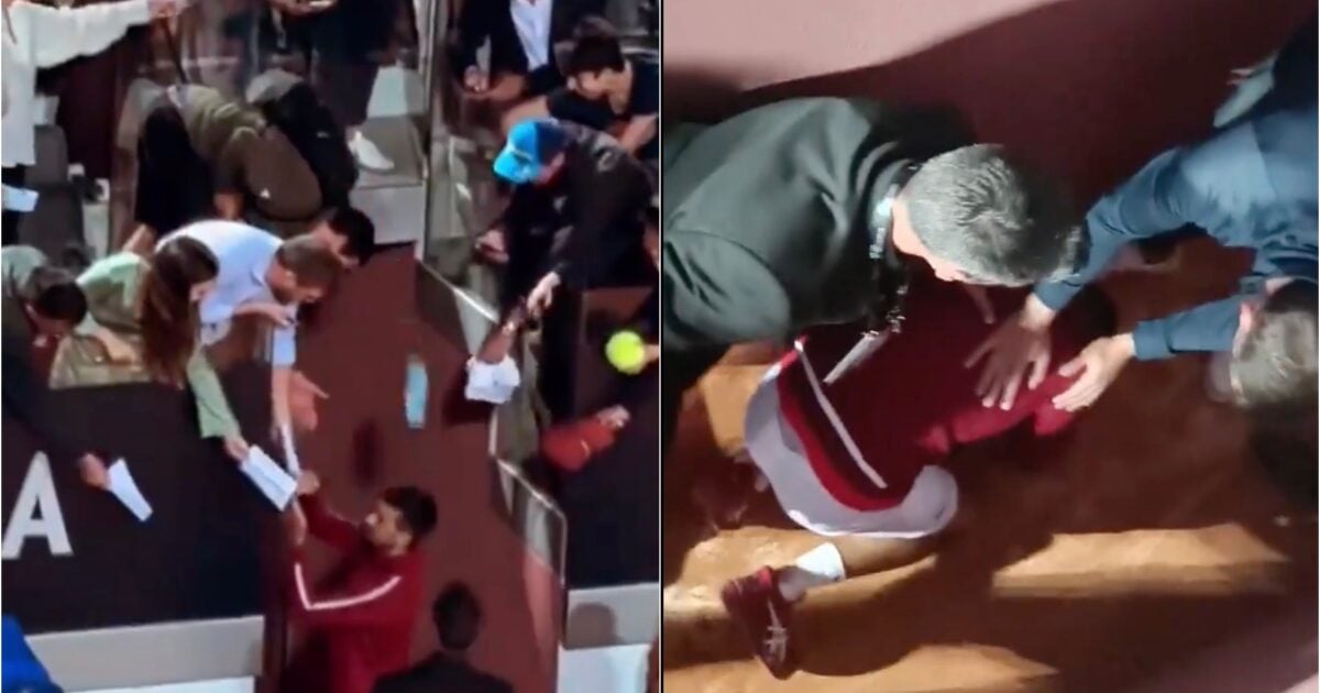 World No. 1 Novak Djokovic Collapses in Pain at Italian Open After Being Struck by Water Bottle