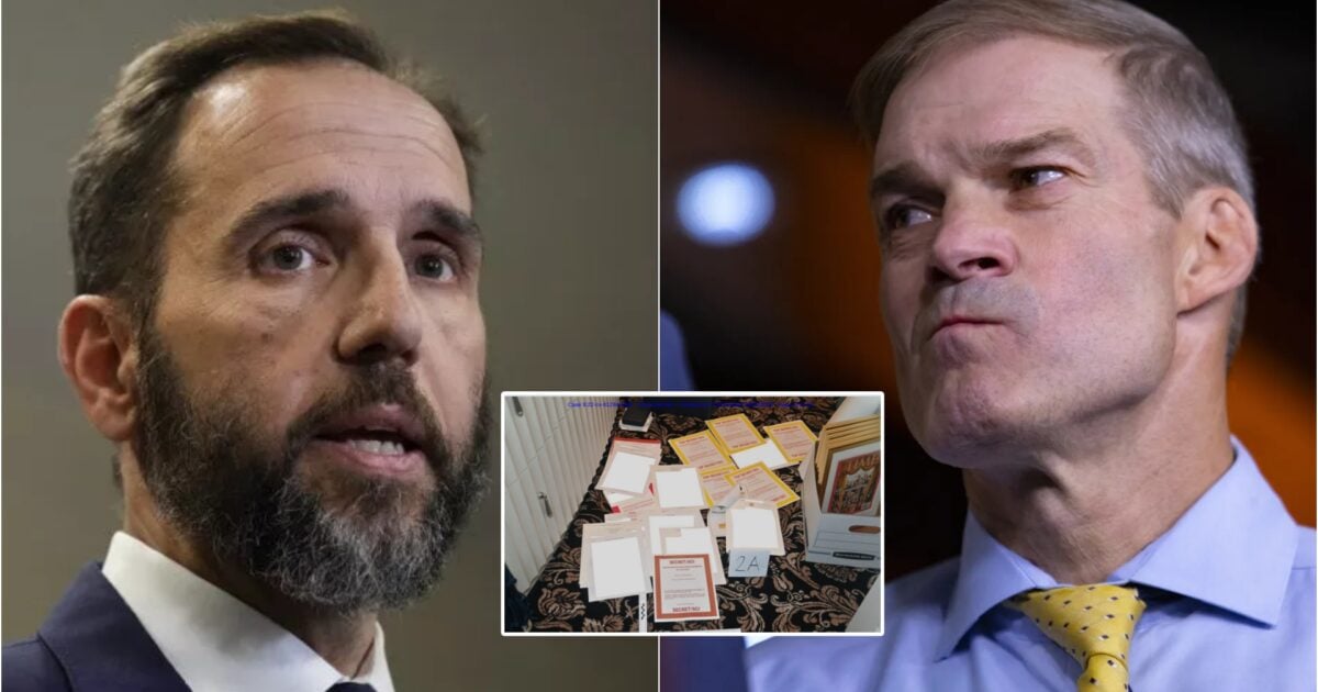 House Judiciary Chairman Jim Jordan Launches Investigation into Special Counsel Jack Smith’s Admission of FBI Evidence Tampering in Trump Mar-a-Lago Case