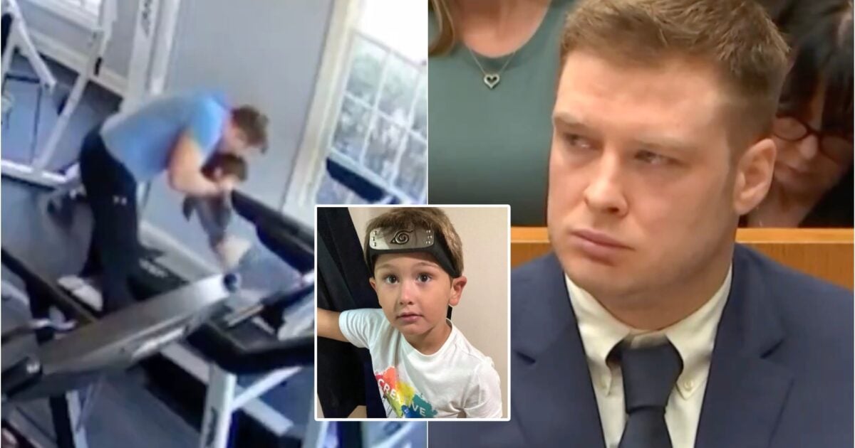 Disturbing Footage Shows Accused Killer Dad Coercing 6-Year-Old Son Run on Treadmill in Twisted Punishment for Being ‘Fat’  (VIDEO)