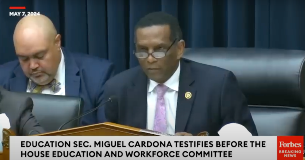 Rep. Burgess Owens to Biden Education Secretary Miguel Cardona “There Are Millions of Men and Women Across This country That Do Not Have Faith in You Protecting Our Girls”