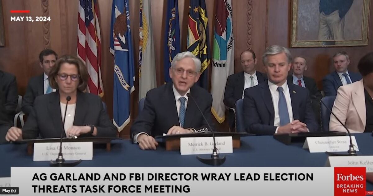 Merrick Garland and Chris Wray Proudly Announce Government Censorship Apparatus to Target “Cyber-Enabled Campaigns” and Censor Americans in Run-up to 2024 Election