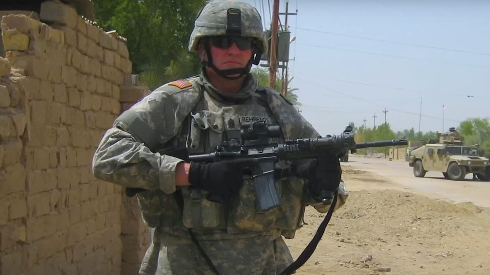 Command Sgt. Maj. Tom Behrends took the place of now-Democratic vice presidential nominee Tim Walz on a deployment to Iraq in 2005 after Walz abruptly retired.