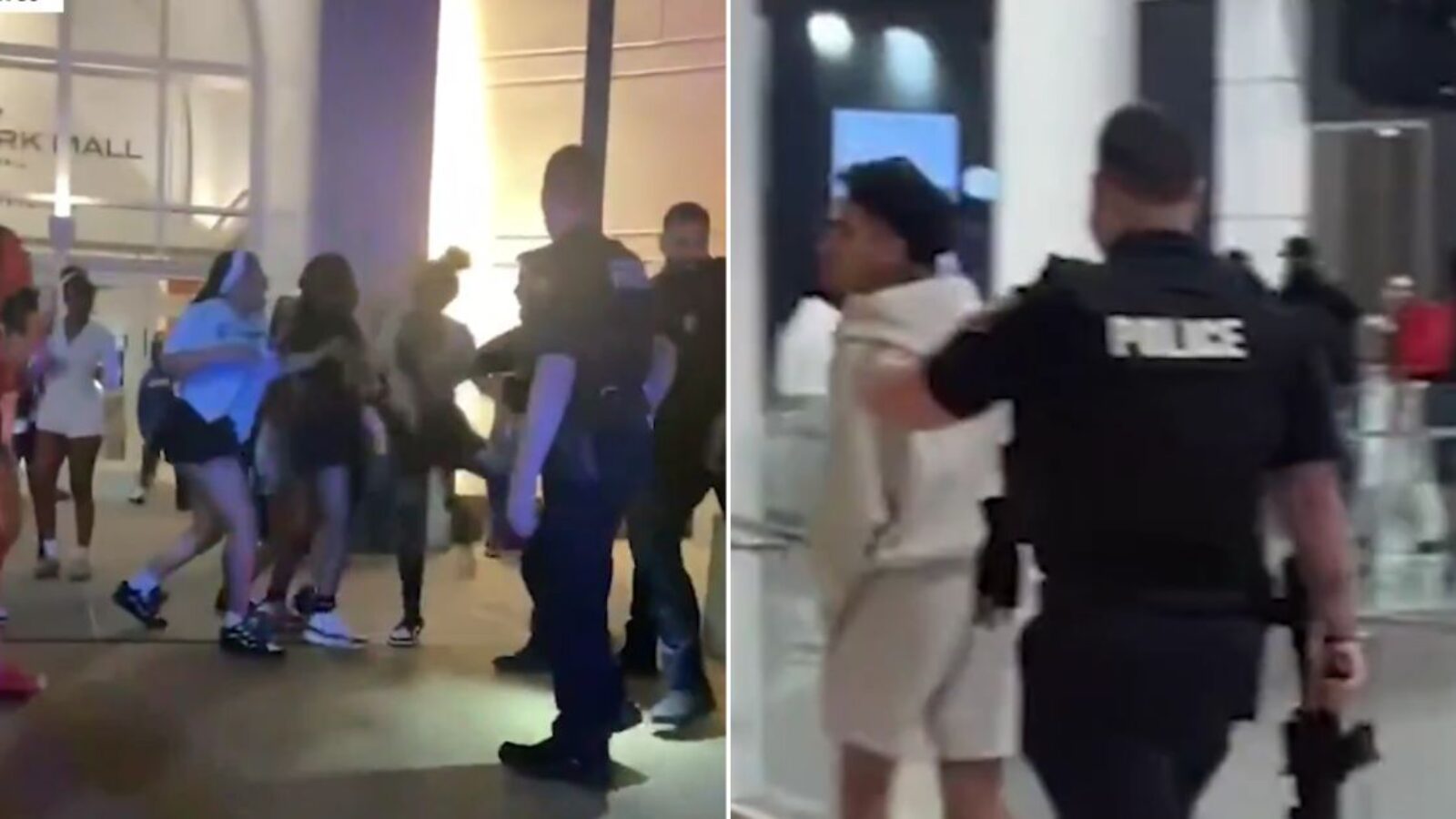 More than 300 young people flocked to New Jersey's Menlo Park Mall after a meet-up call went out on social media platform TikTok.