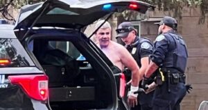 Mohamed Sabry Soliman is taken into custody after an attack on Jewish marchers in Boulder, Colorado, on June 1.