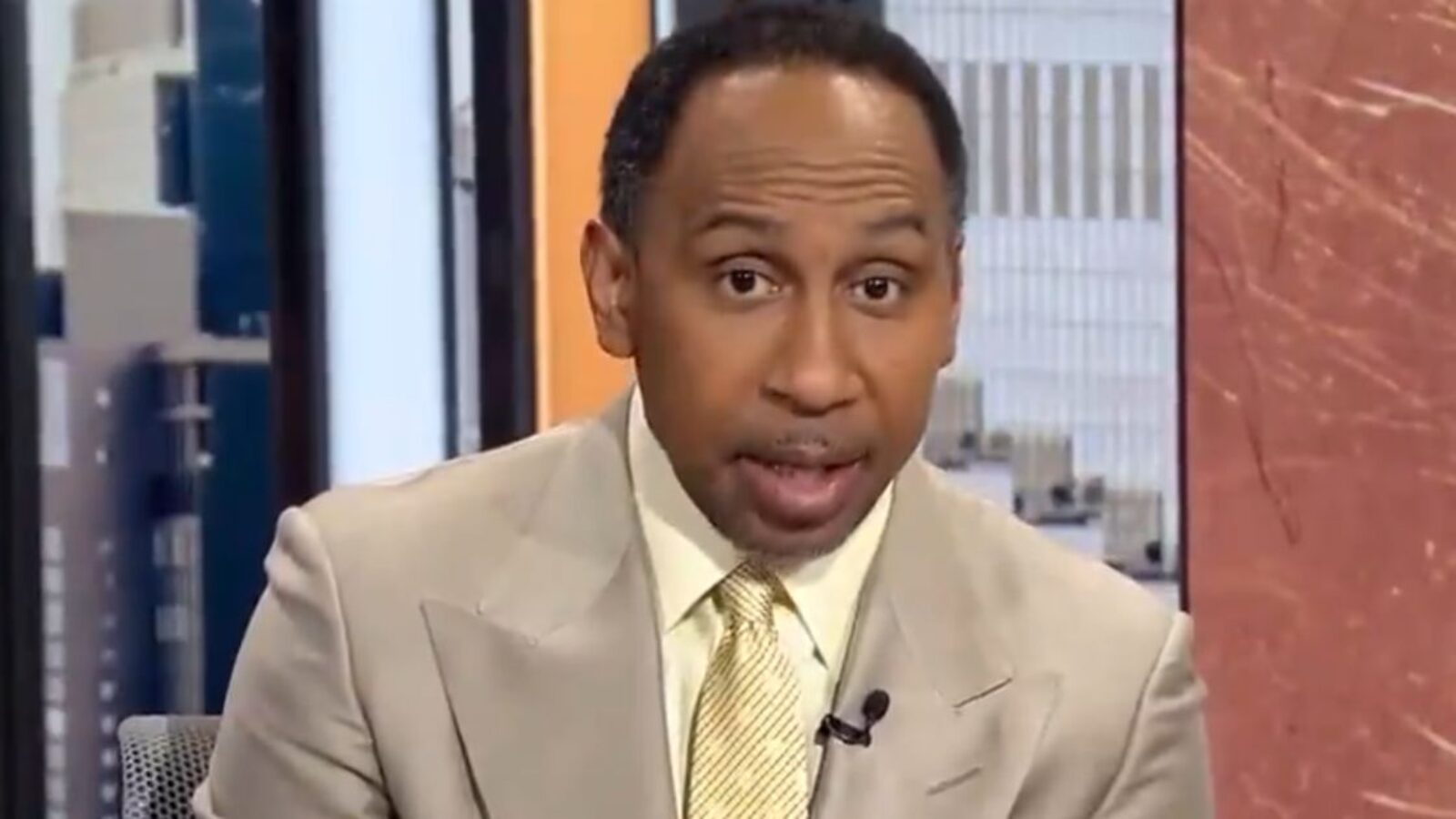 Stephen A. Smith ignored the issue of NBA athletes being accused of working with organized crime and instead went after President Donald Trump.