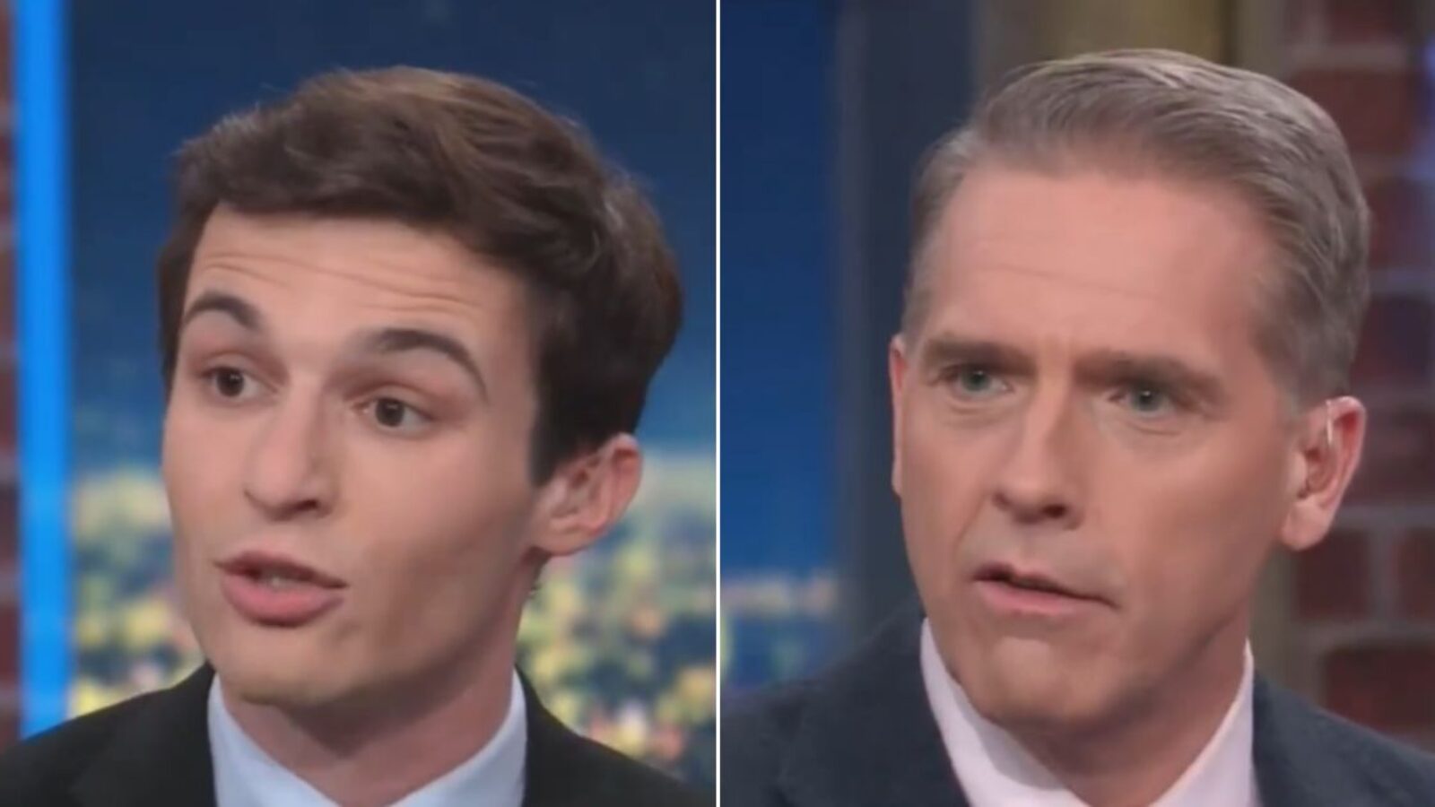 A smug young activist, Cameron Kasky, left, accused President Donald Trump of being part of a "human sex-trafficking network," and doubled down when conservative CNN panelist Scott Jennings, right, called him out. However, Kasky later apologized and retracted his statement, saying he "said that by accident and didn't mean it."