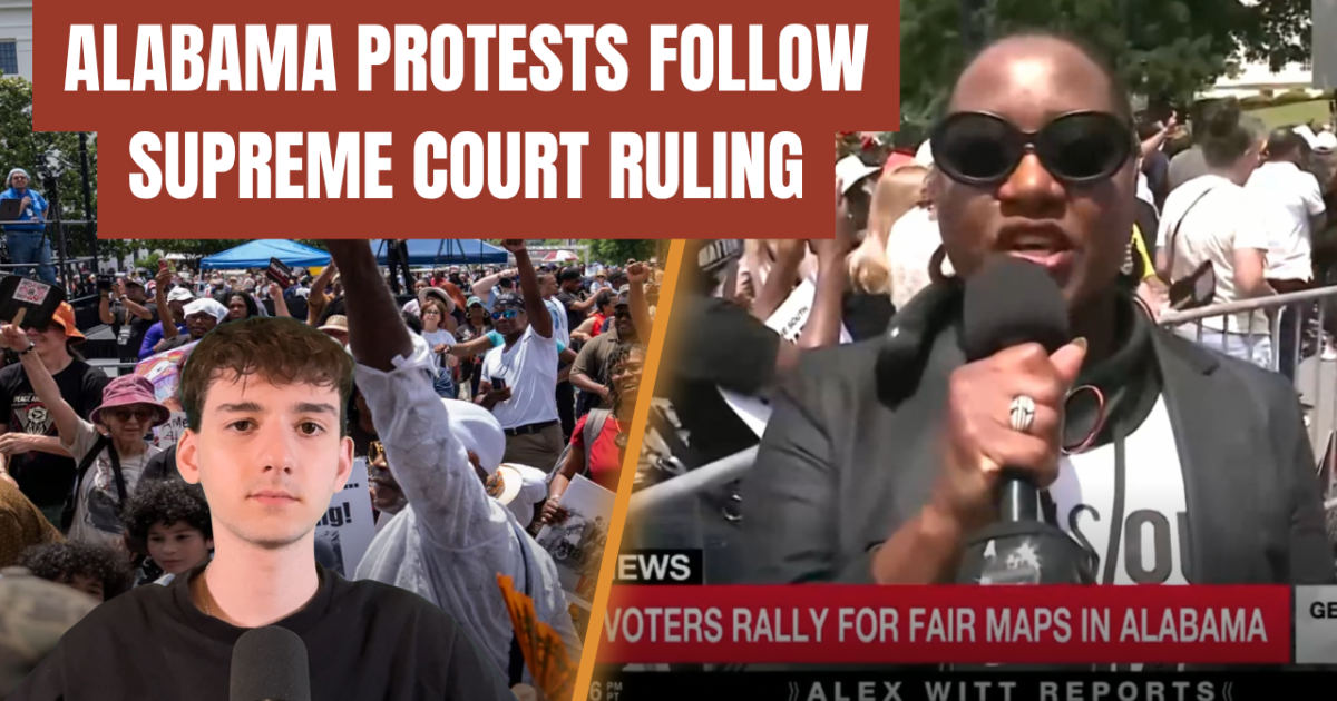 Protesters gather in Alabama to voice their demands for fair voting maps following a recent Supreme Court ruling, highlighting civic engagement and activism.