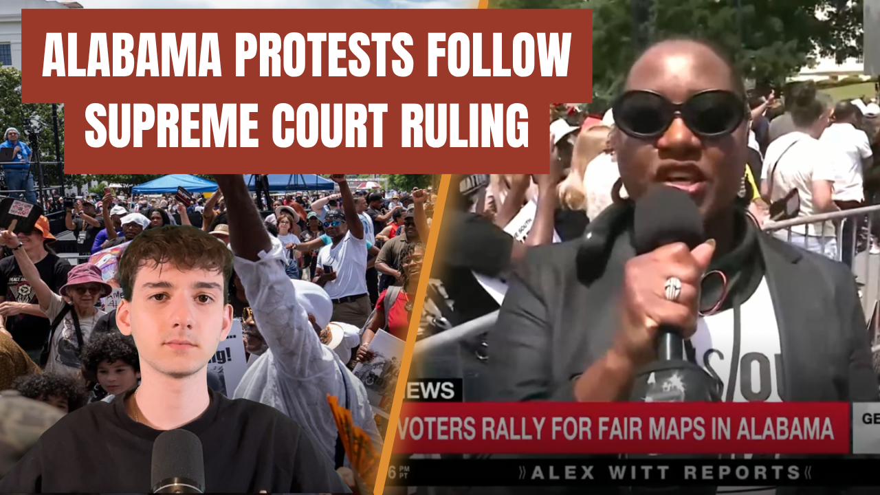 Protesters gather in Alabama to voice their demands for fair voting maps following a recent Supreme Court ruling, highlighting civic engagement and activism.