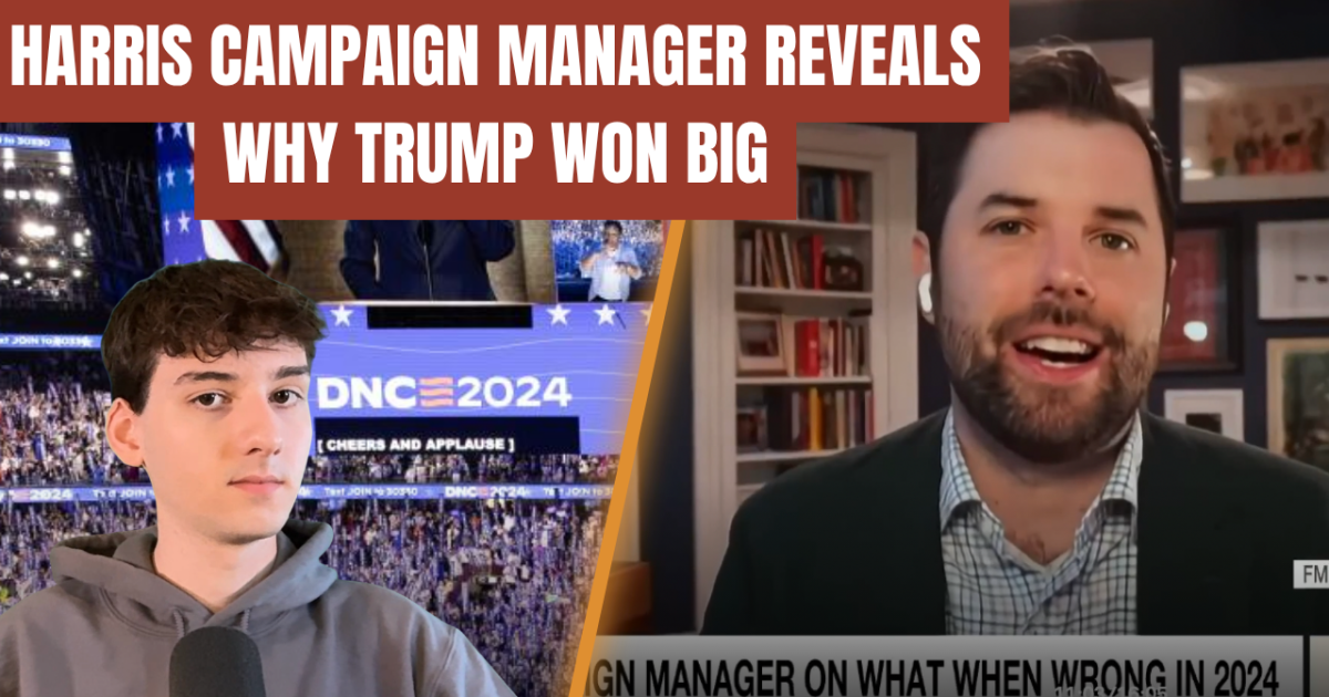 Harris campaign manager discusses factors behind Trump's significant win in the 2024 election during an interview segment.