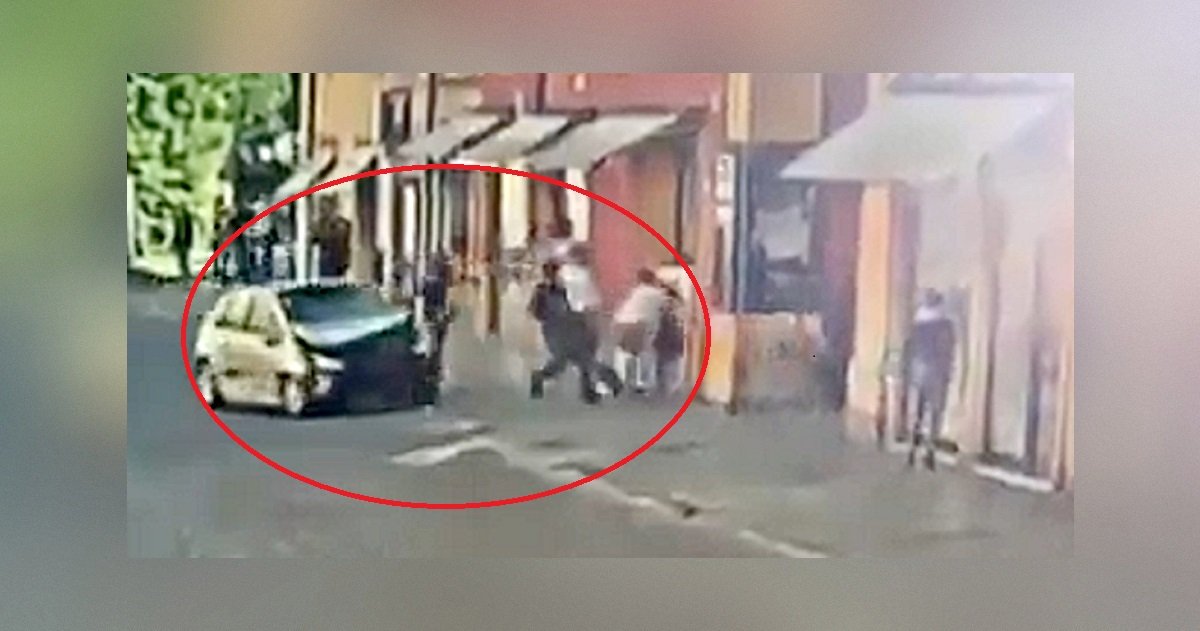 BLOODY WEEKEND: Horror Footage Shows Intoxicated Morrocan Man Plowing Car Into Pedestrians in Italy, Stabbing Passerby Before Being Arrested – Several People Injured in Suspected Terror Attack