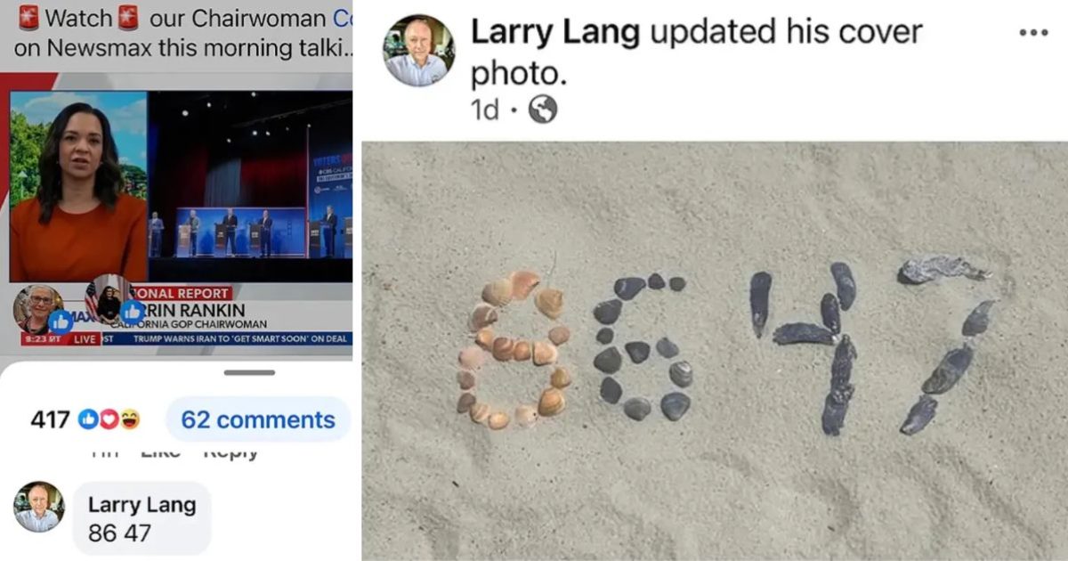 California Vice Mayor Larry Lang Posted ‘86 47’ Coded Threat Against President Trump on State GOP Page, Calls Grow for Immediate Resignation