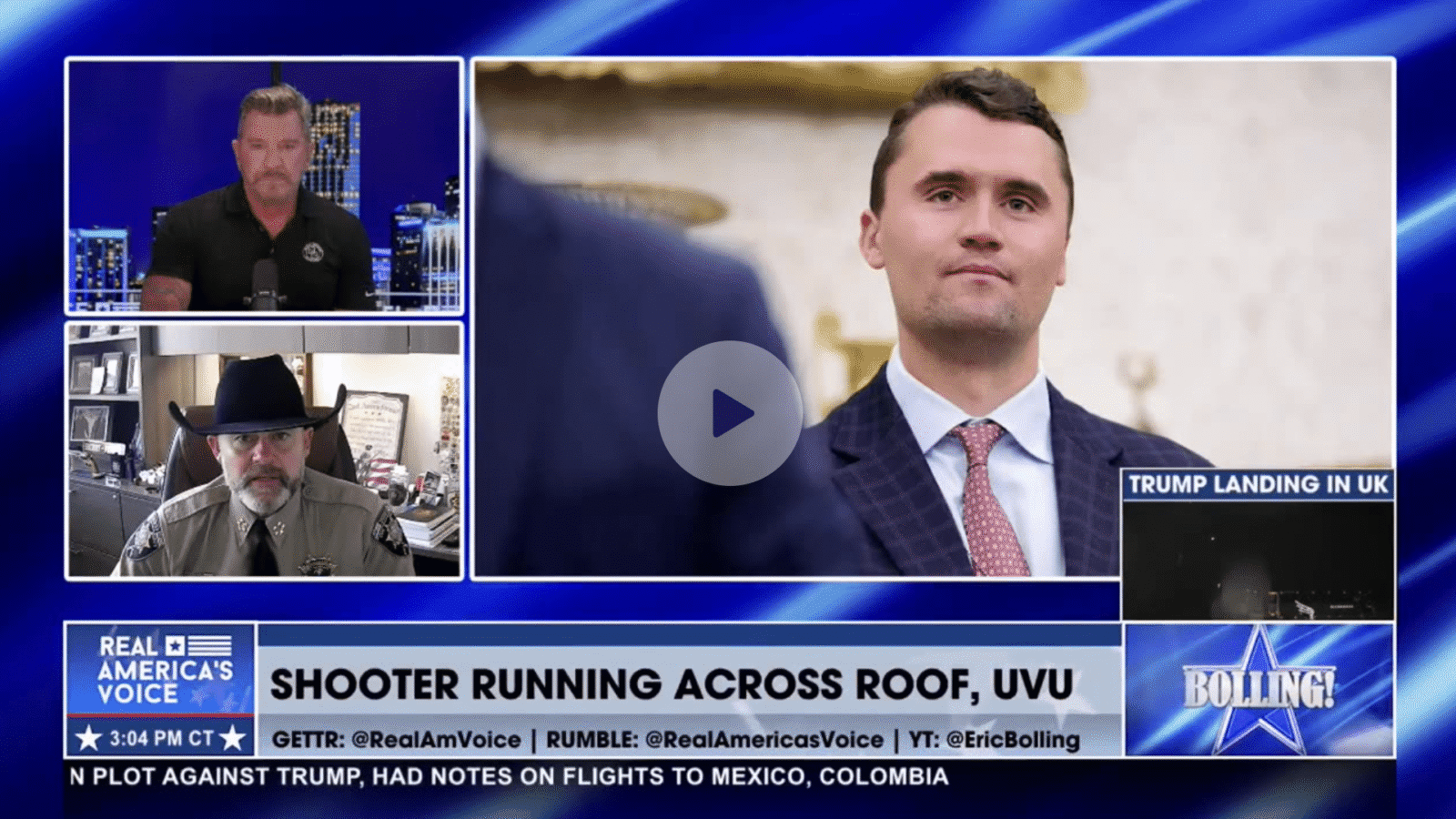 News segment featuring discussions on a shooting incident, with multiple hosts and a focus on current events related to crime and safety.