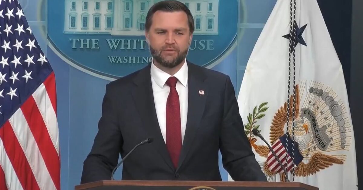 Vance Zings Joe Biden as He Takes Over Press Briefing (VIDEO)