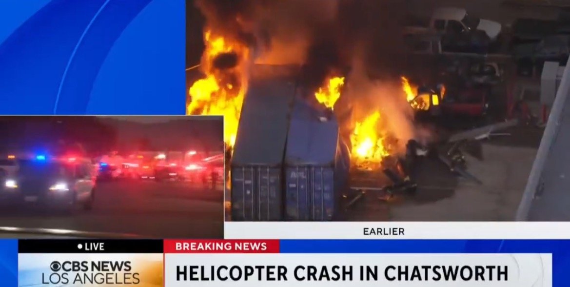 DEVELOPING: Horrifying Moment Los Angeles News Chopper Crashes In Giant Fireball During Live Shot (VIDEO)