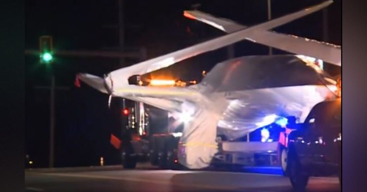 Mysterious Object Spotted in St. Louis County Was Navy’s First Carrier-Based Unmanned Object Being Transported to New Location (Video)