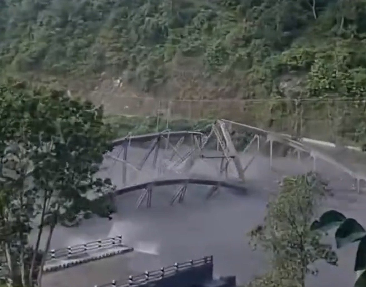WATCH: Another Massive Flash Flood in Nepal Destroys Bridge, Wipes Out Homes