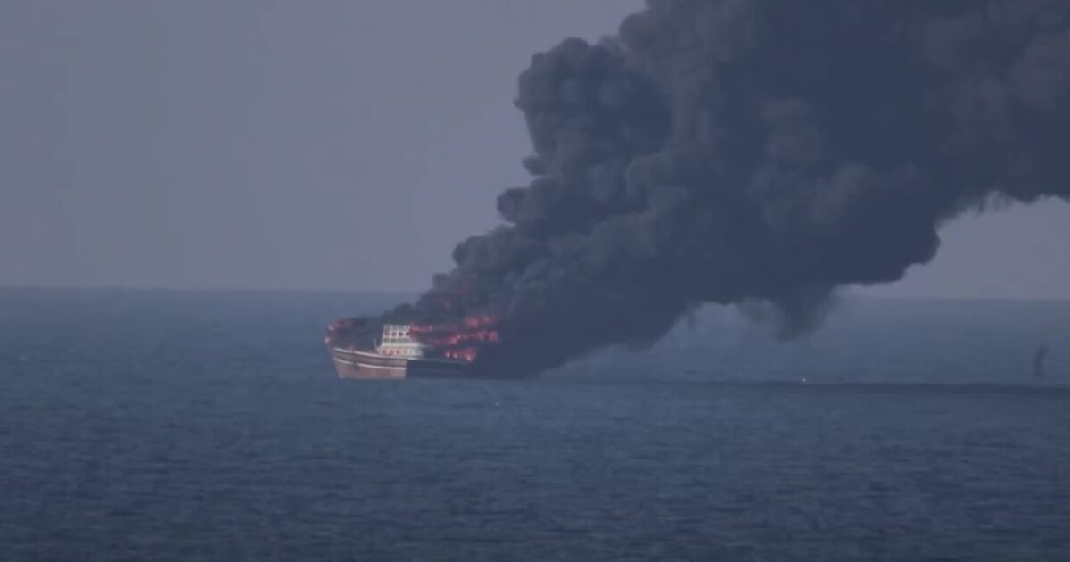 US Military Forces Destroy Iran-Affiliated Ship Targeting US Navy Ships in Gulf of Oman (VIDEO)