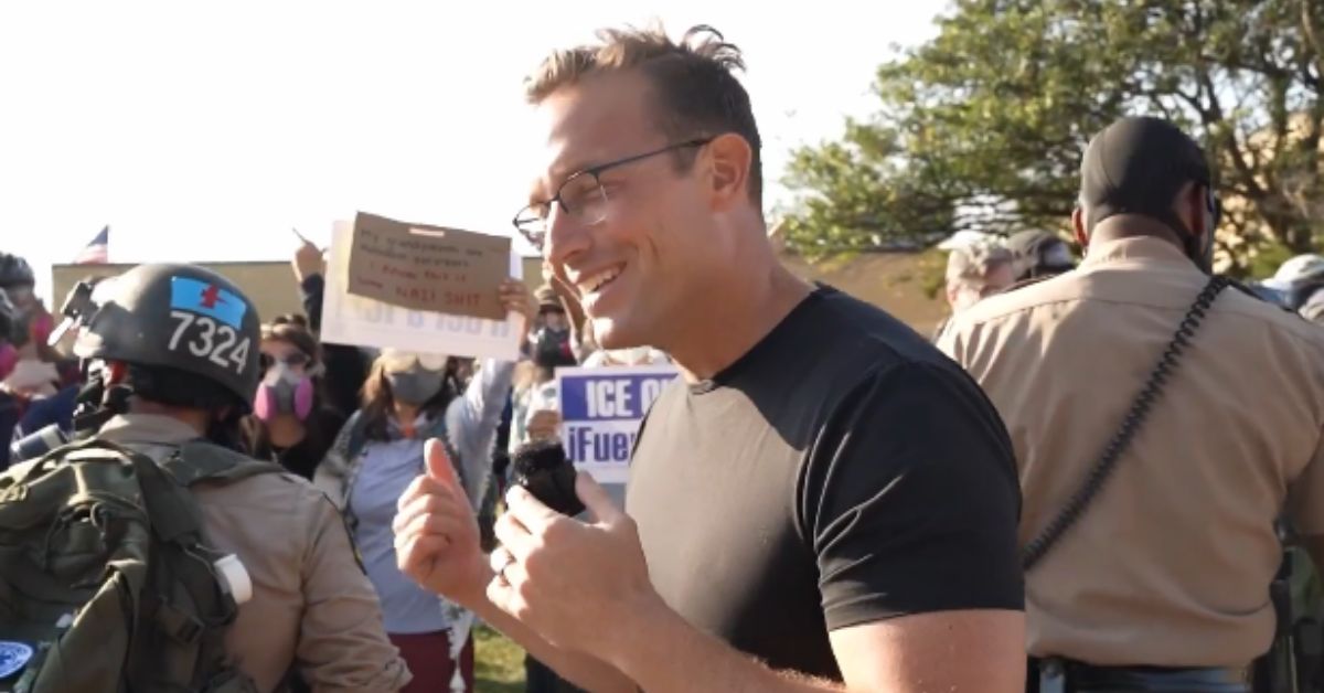 Leftist Anti-ICE Protesters Sue Benny Johnson for Calling Them Terrorists