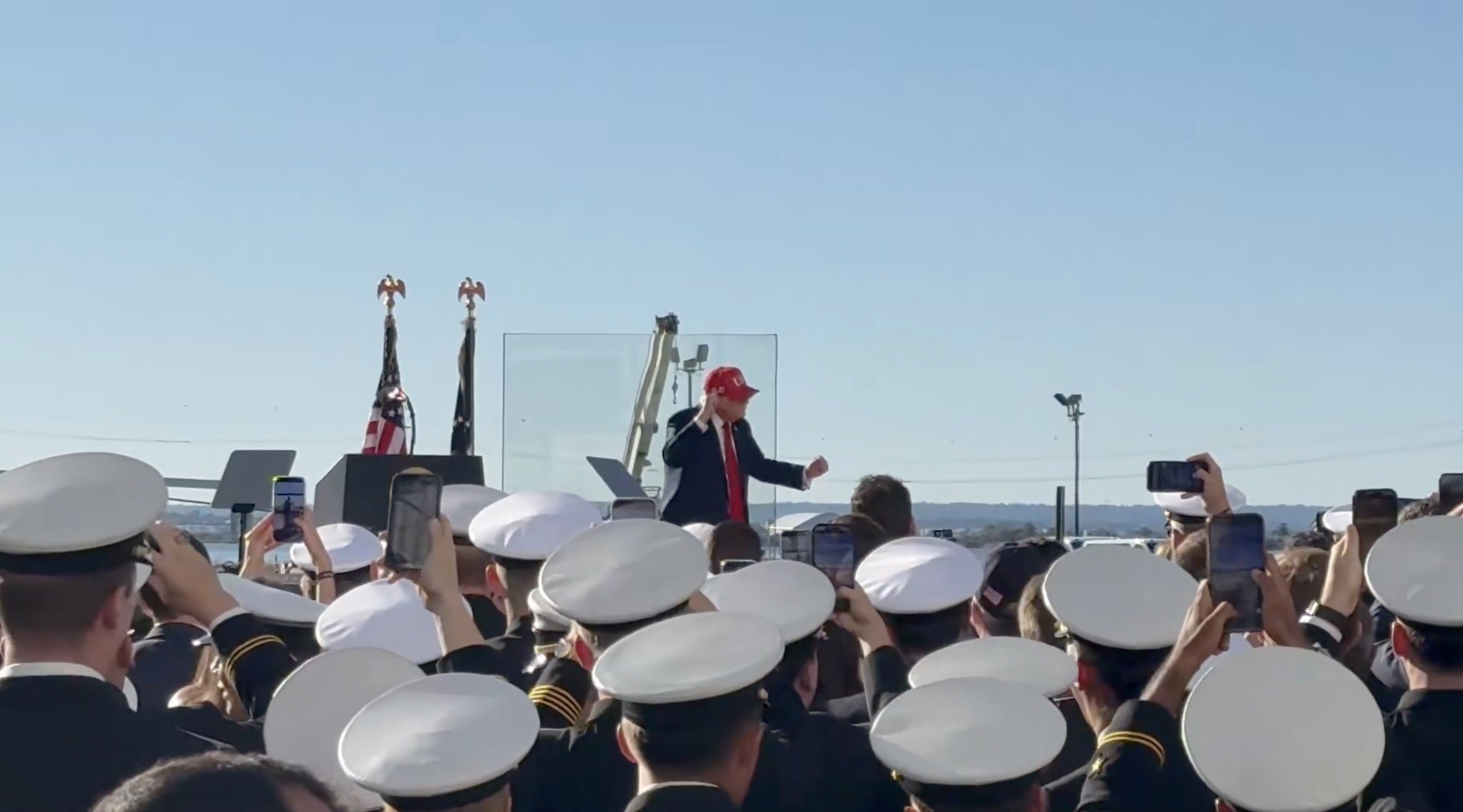 NEVER GETS OLD: President Trump Dances to Village People Hit Following Speech to Midshipmen and Sailors (VIDEO)