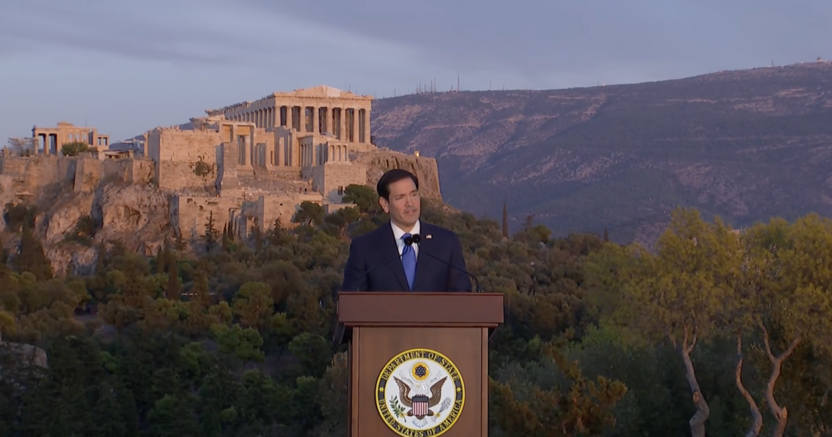 Secretary of State Marco Rubio Gives Passionate Speech in Greece Rejecting Globalism and Urging a Fight Against ‘Decline of the West’ (Video)