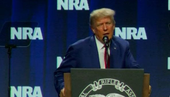 Trump Pokes Fun at Pence For Getting Booed at NRA Convention (VIDEO)