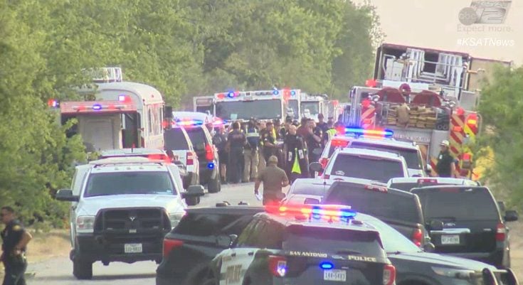 BREAKING: At Least 42 People Found Dead Inside Trailer Of 18-Wheeler, 16 Hospitalized…Possible Human Smuggling Case (VIDEO)