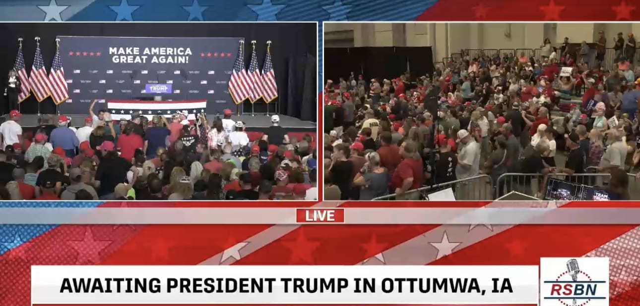 REPLAY: President Trump Delivers Remarks in Ottumwa, Iowa - THOUSANDS Turn Out Hours Early to See The President | The Gateway Pundit | by Jordan Conradson