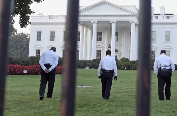 Toddler Squeezes Through White House Fence, Secret Service Steps In