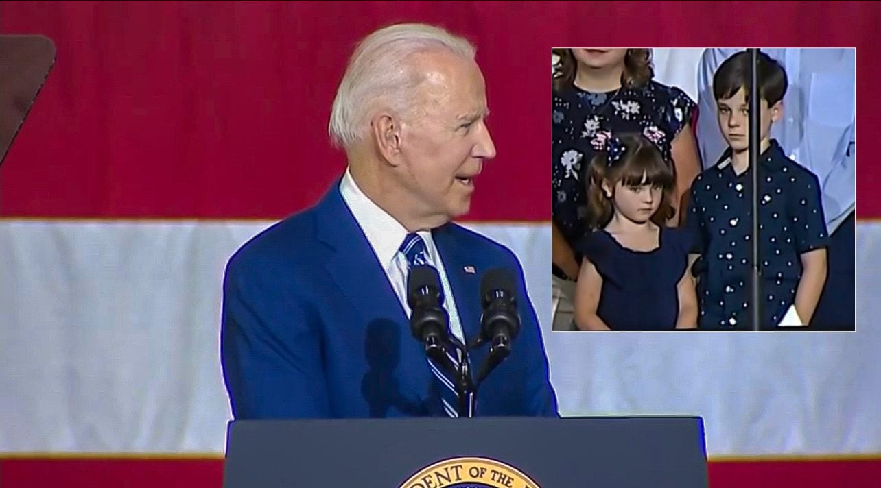Joe Biden Flirts with Little Girl at Virginia Speech, "I Love Those Barrettes in Your Hair... She Looks Like She's 19 Years Old... With Her Legs Crossed" (Video) | The Gateway Pundit | by Kristinn Taylor