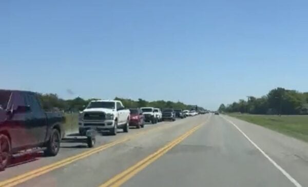 MILES of Cars Line Up to See President Trump in Waco, TX – THOUSANDS Wait in Line for Entry