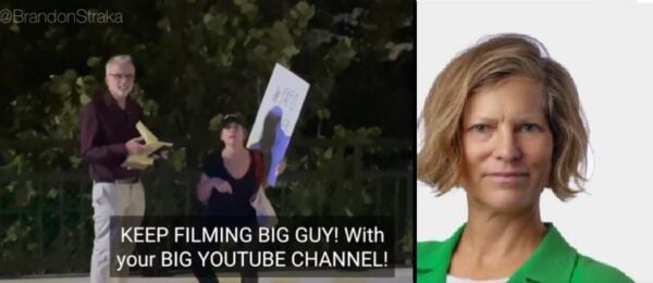 Radical Far-Left Attorney Victoria J. B. Doyle Carried Sign Outside Mar-a-Lago Saying “F*ck Around, Find Out” and Hid Her Face – Is Quickly Outed Online