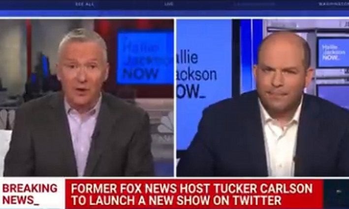Former CNN Potato Brian Stelter and NBC Host Wonder Who Will “Police” Tucker Carlson’s Speech on His Twitter Show (VIDEO)