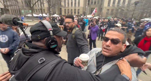 “I Will Kill You!”- Psycho CBS News Crew Member Violently Attacks Independent Journalist Outside Trump Arraignment in New York City (VIDEO)