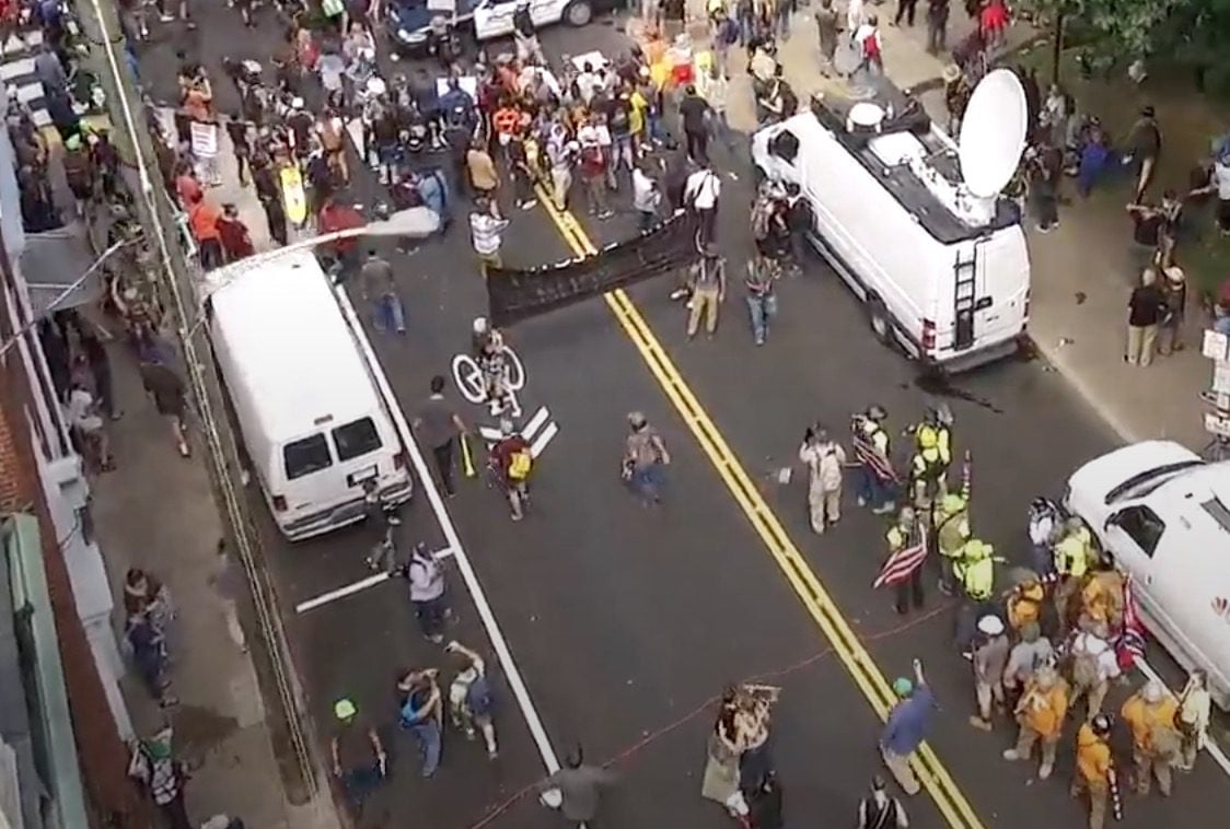 Never-Before-Seen Drone Footage from Charlottesville 2017 Protests Reveals Enormous Extent of Media Lies and Propaganda CVille-drone_17-15