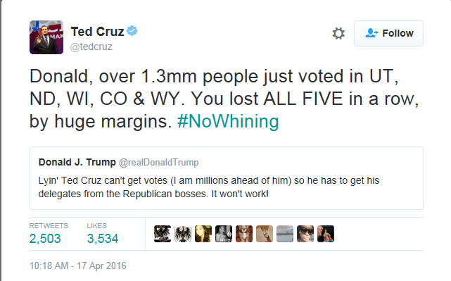 Cruz Tweet