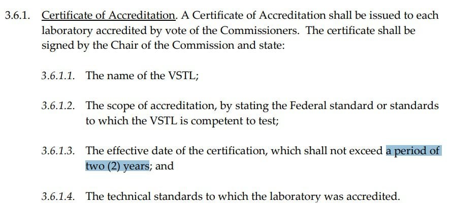 Eac vstl accredidation