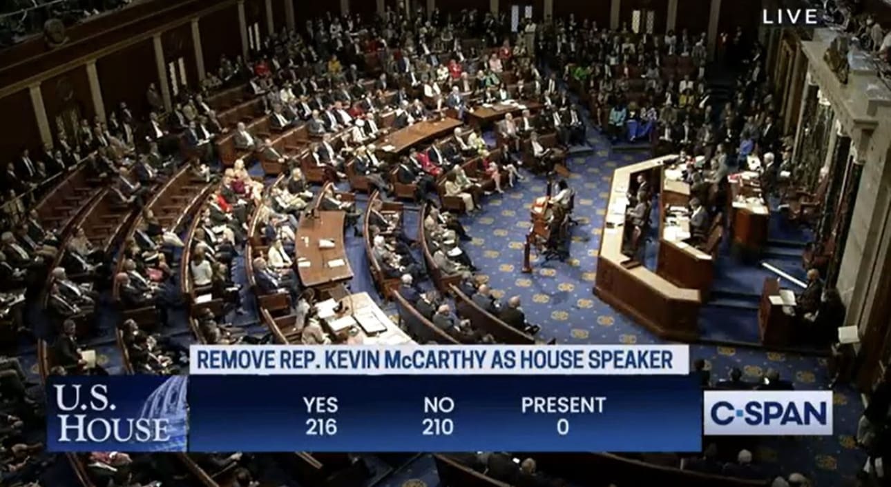 BREAKING UPDATE: Kevin McCarthy REMOVED as Speaker of the House.... Here Are the Republicans Who Voted to Oust McCarthy | The Gateway Pundit | by Jordan Conradson
