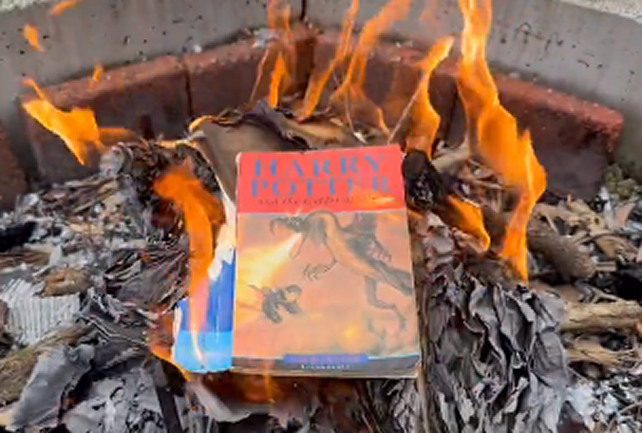 Trans Activists Burn Harry Potter Books (VIDEO)